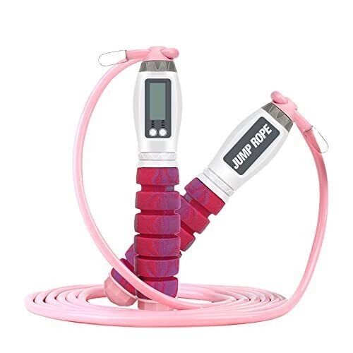Workout Jump Rope with Counting9.85ft Adjustable Skipping Rope with Calorie