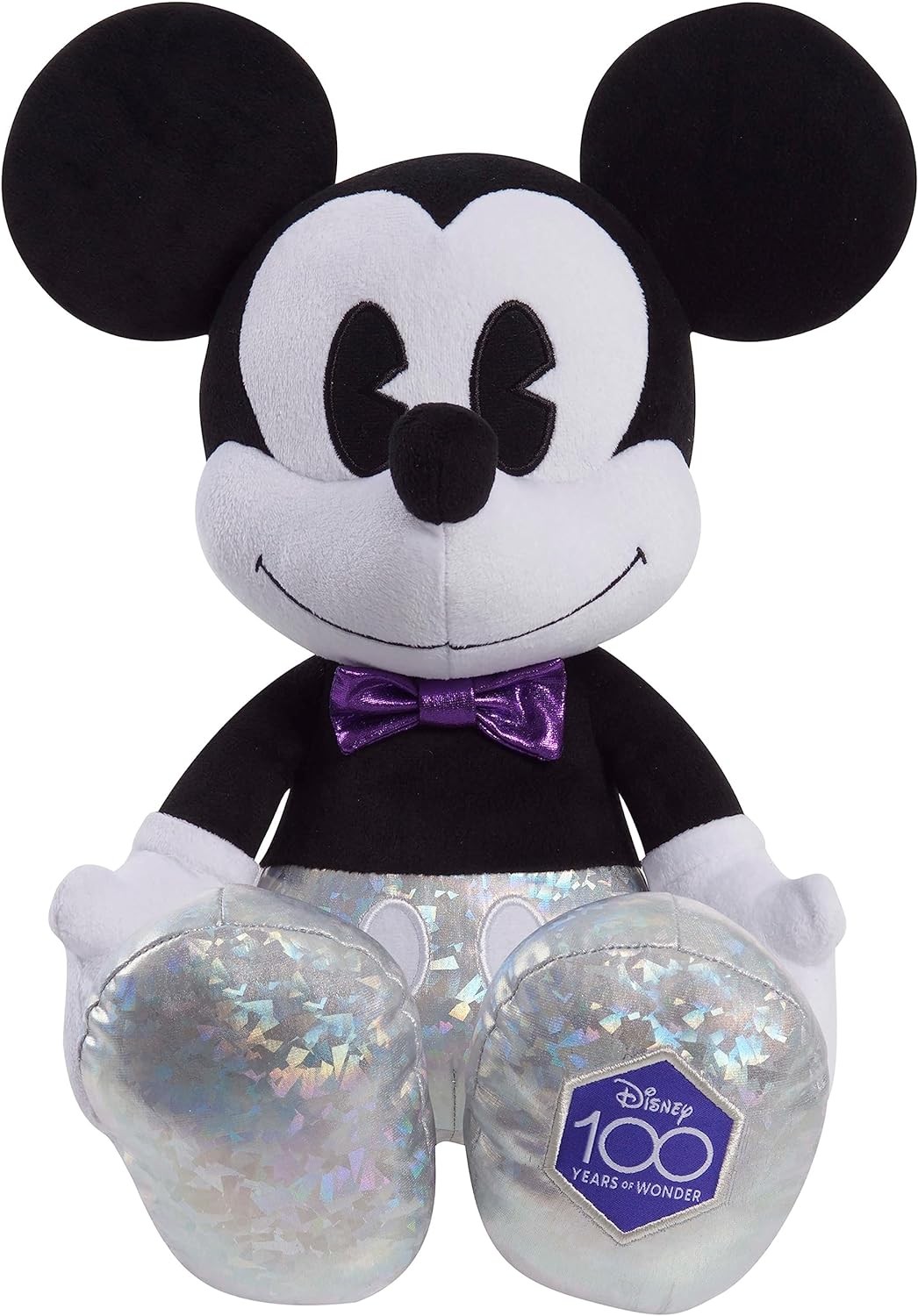 Just Play Disney100 Years of Wonder Mickey Mouse Large Plush Stuffed Animal, Officially Licensed Kids Toys for Ages 2 Up